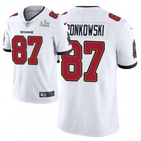 Tampa Bay Buccaneers Tröjor Rob Gronkowski 87 Nike Vit 2021 Super Bowl LV - Herr
